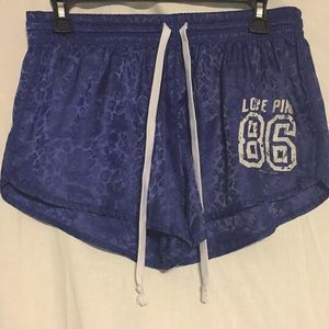 Vintage blue cheetah PINK sport shorts! Size S!